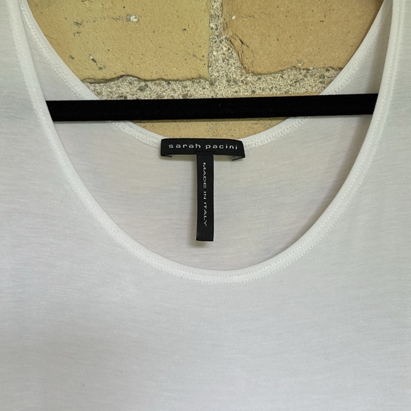 New Sarah Pacini White Sleeveless Tunic - Picture 2 of 5